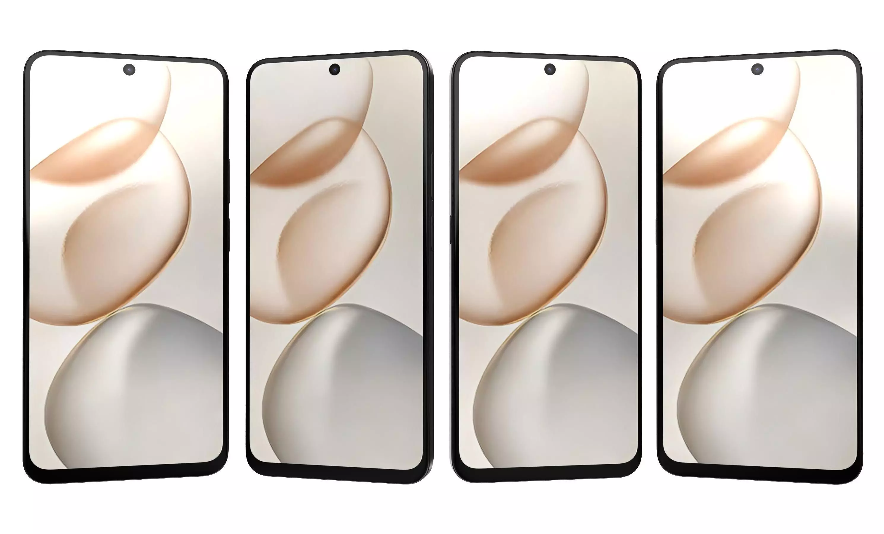 Honor X7d 4G Black And Gold 3D model_3