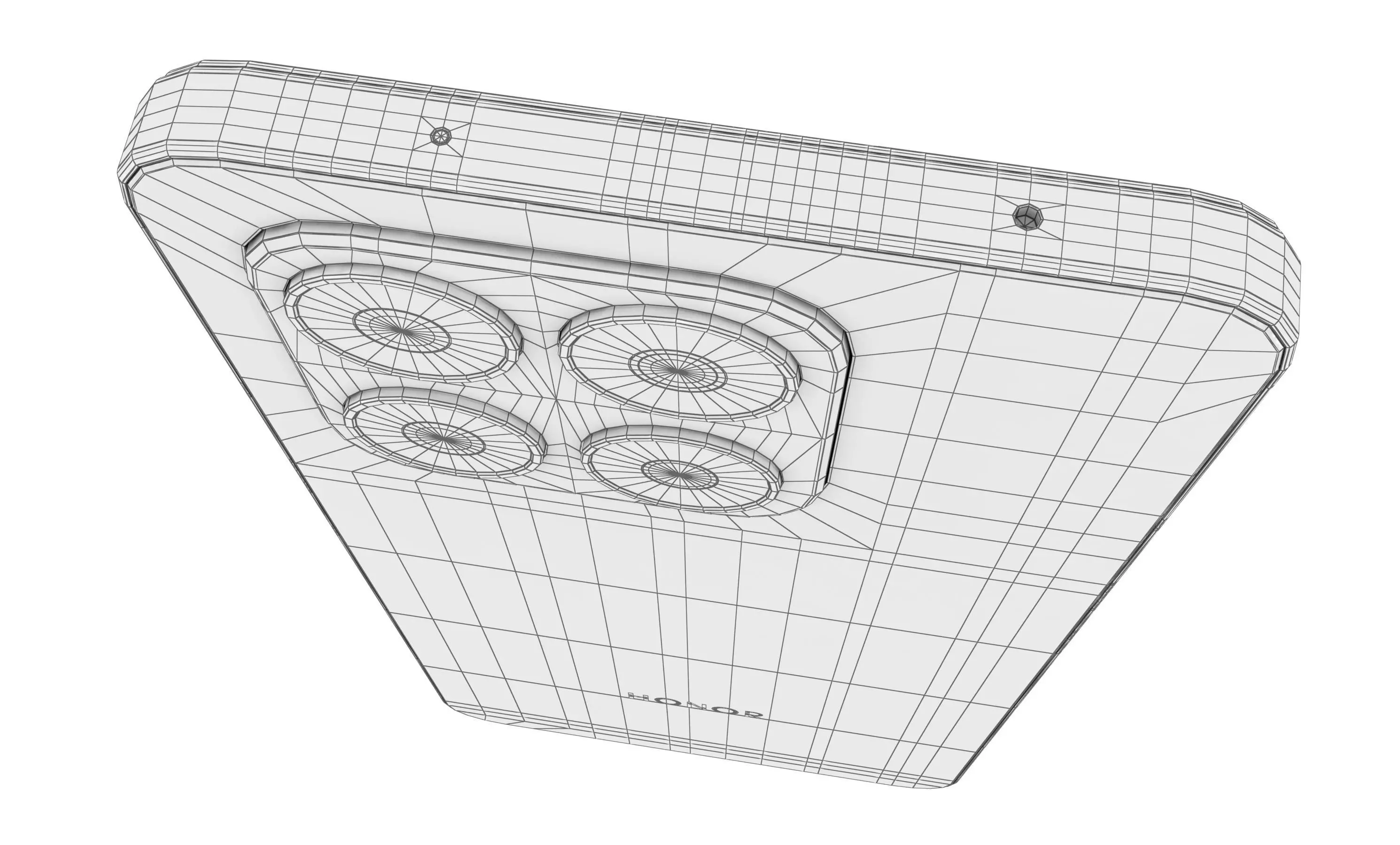 Honor X7d 4G Black And Gold 3D model_7