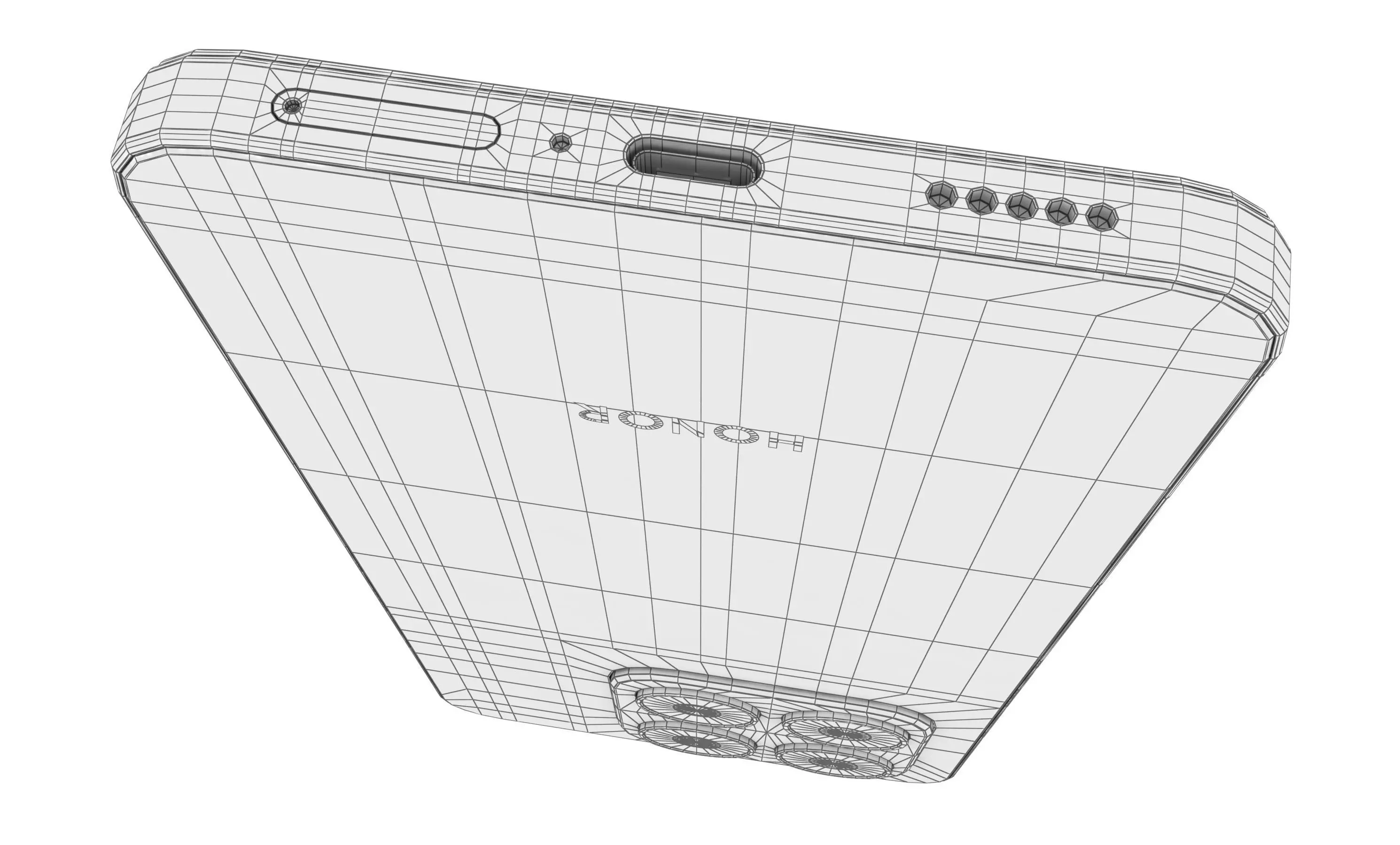 Honor X7d 4G Black And Gold 3D model_9