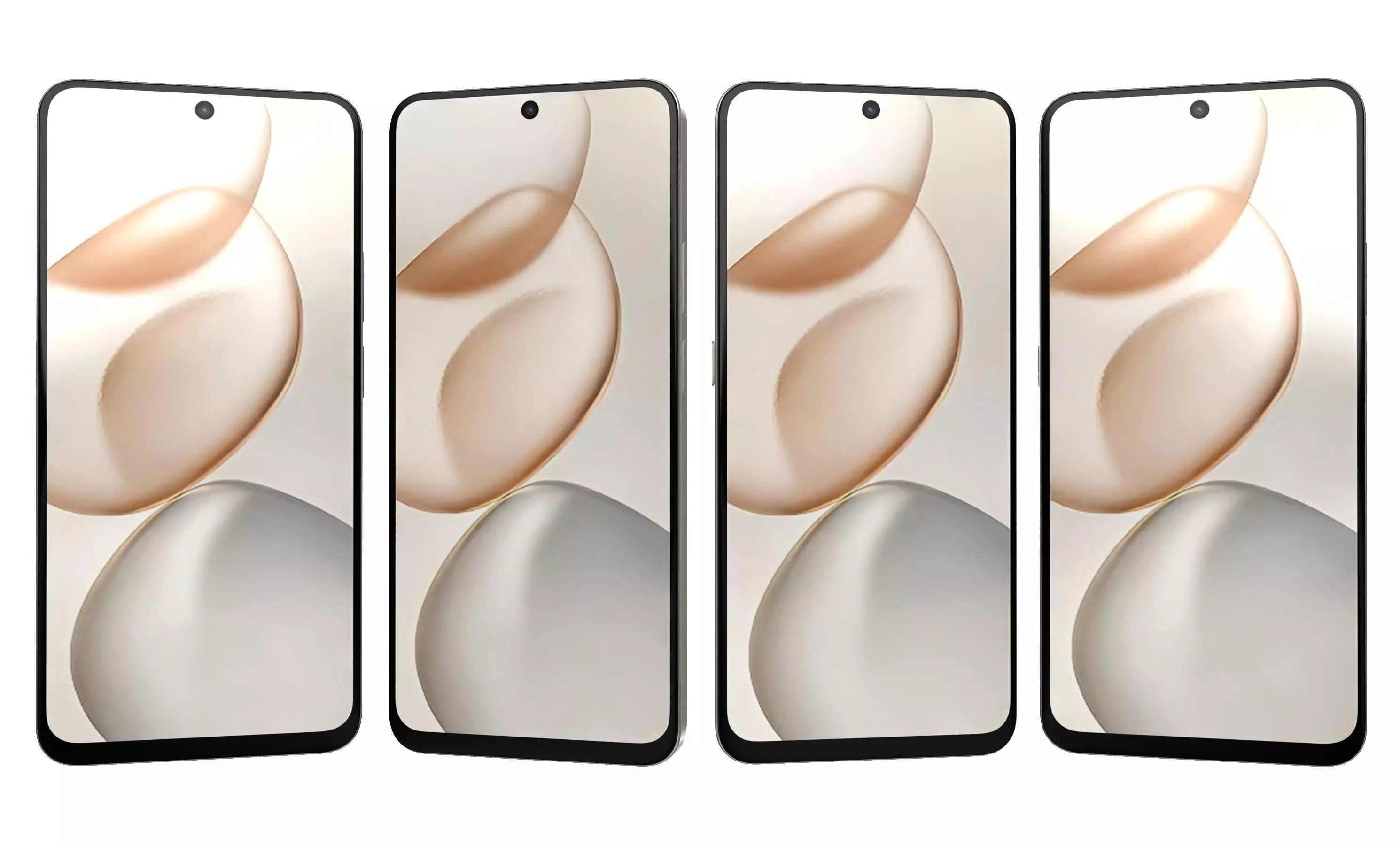 Honor X7d 4G Black And Gold 3D model_21