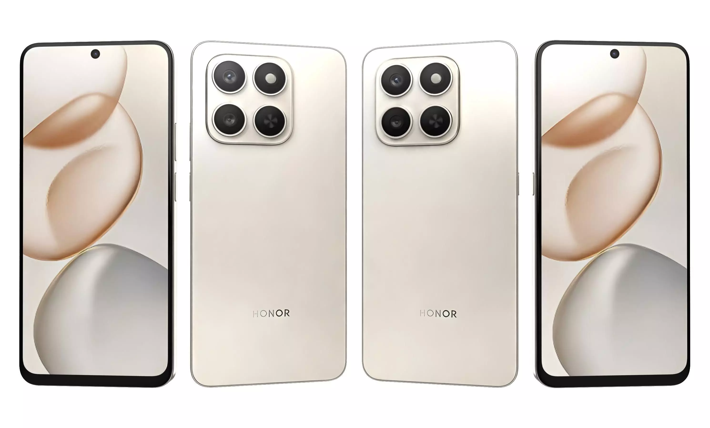 Honor X7d 4G Black And Gold 3D model_2