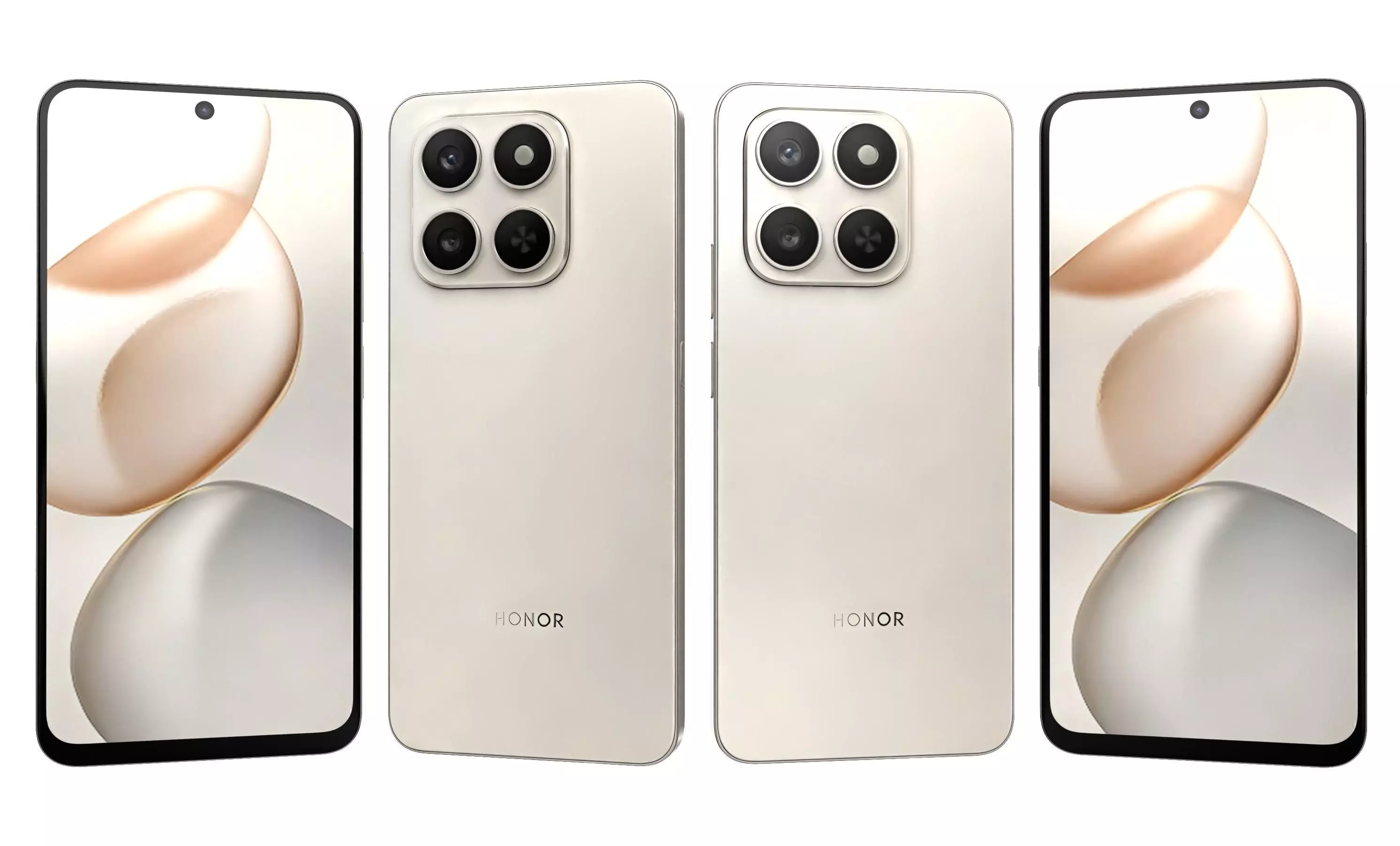 Honor X7d 4G Black And Gold 3D model_22