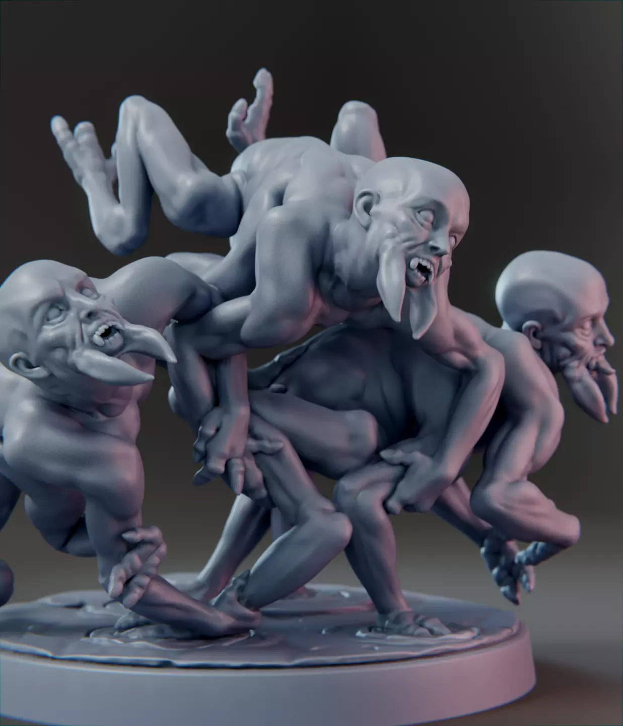 Pig Ticks C - Children of the Fly Warband - Fly Thrall 3D print model_1