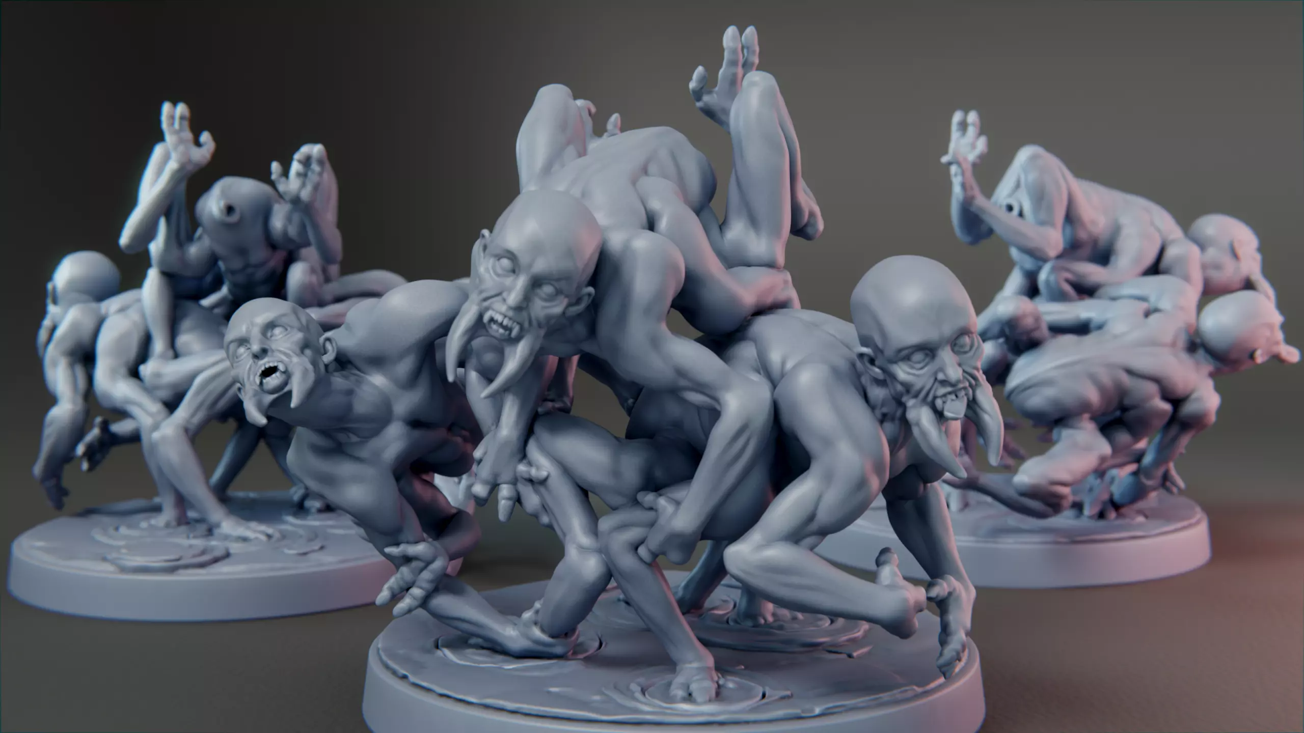 Pig Ticks C - Children of the Fly Warband - Fly Thrall 3D print model_0