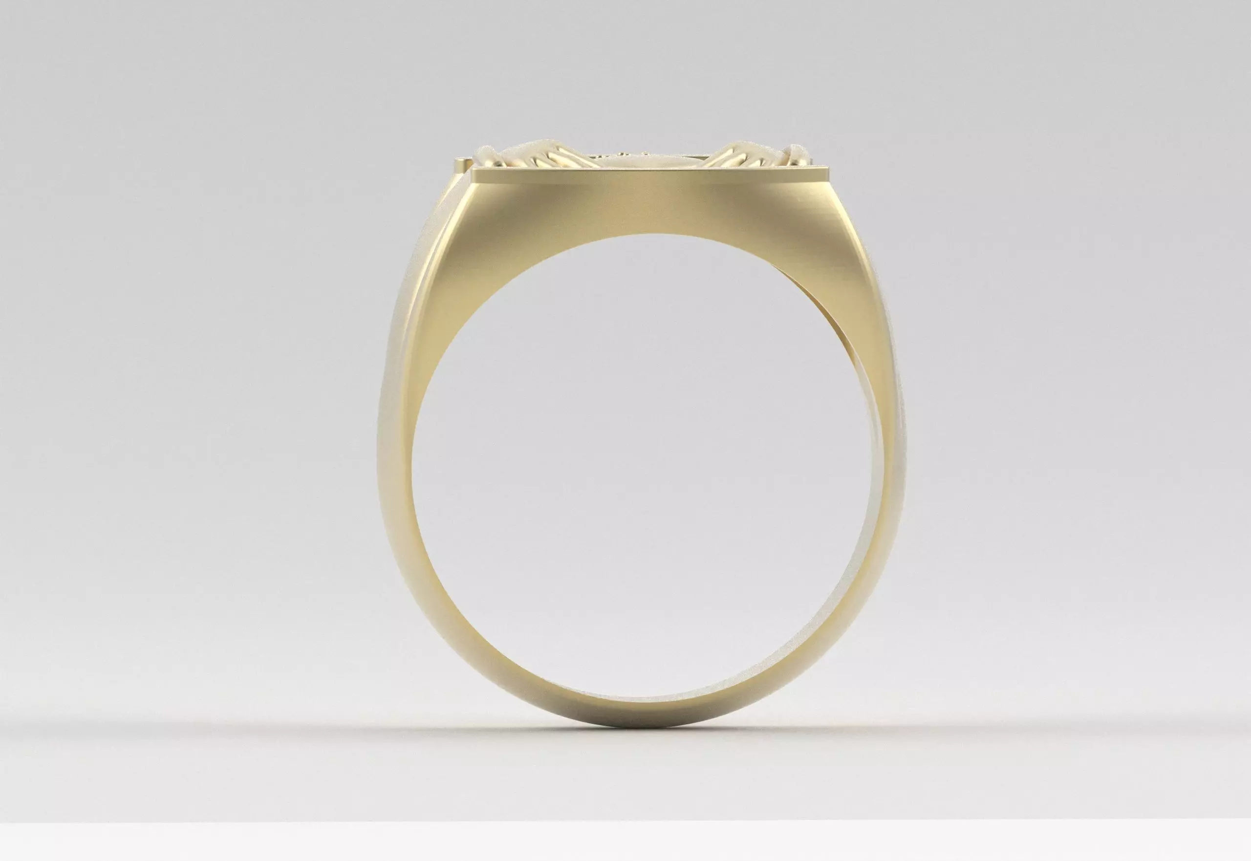 Men Claddagh Ring Hands Heart Loyalty 3D print model_20