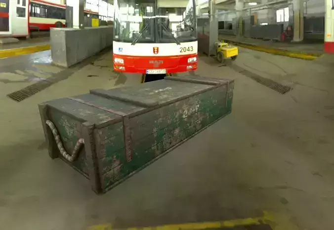 Military Ammo Crate  Game Ready 3D Model