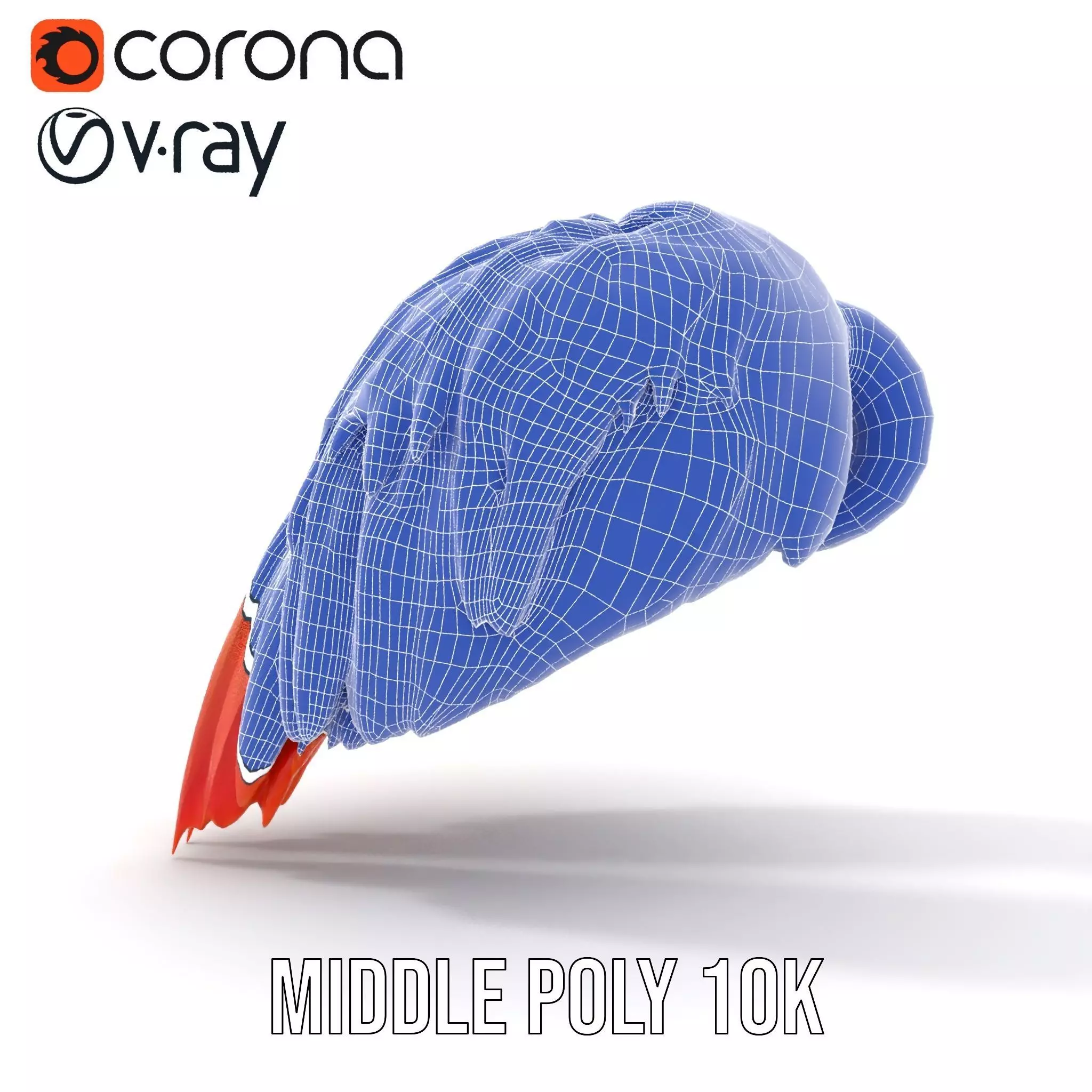 Feathered Wing model pack Low-poly 3D model_11