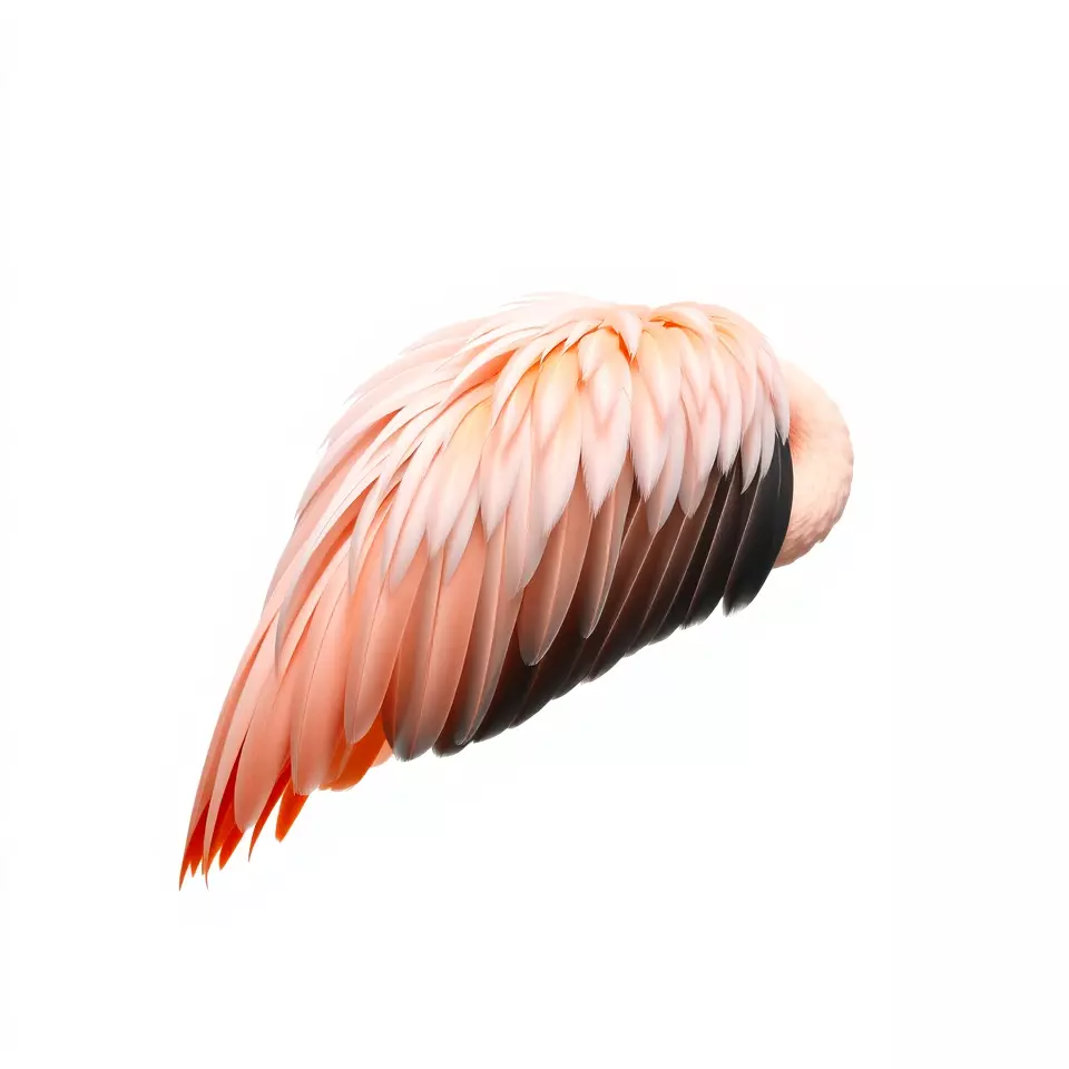 Feathered Wing model pack Low-poly 3D model_2
