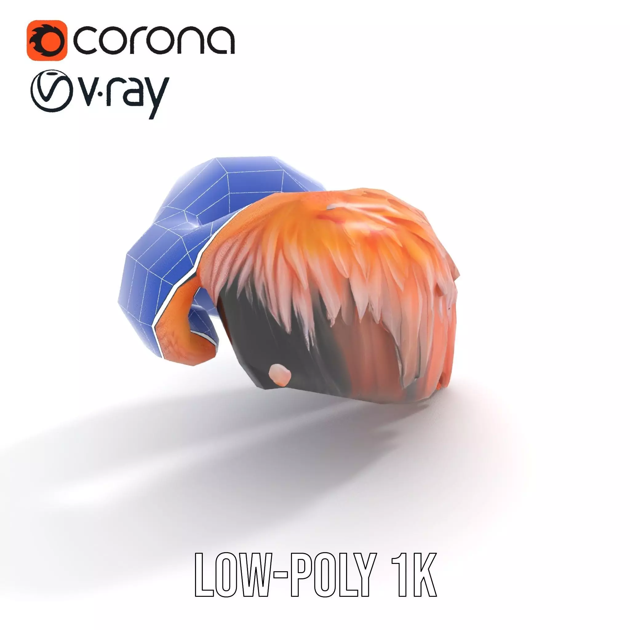 Feathered Wing model pack Low-poly 3D model_22