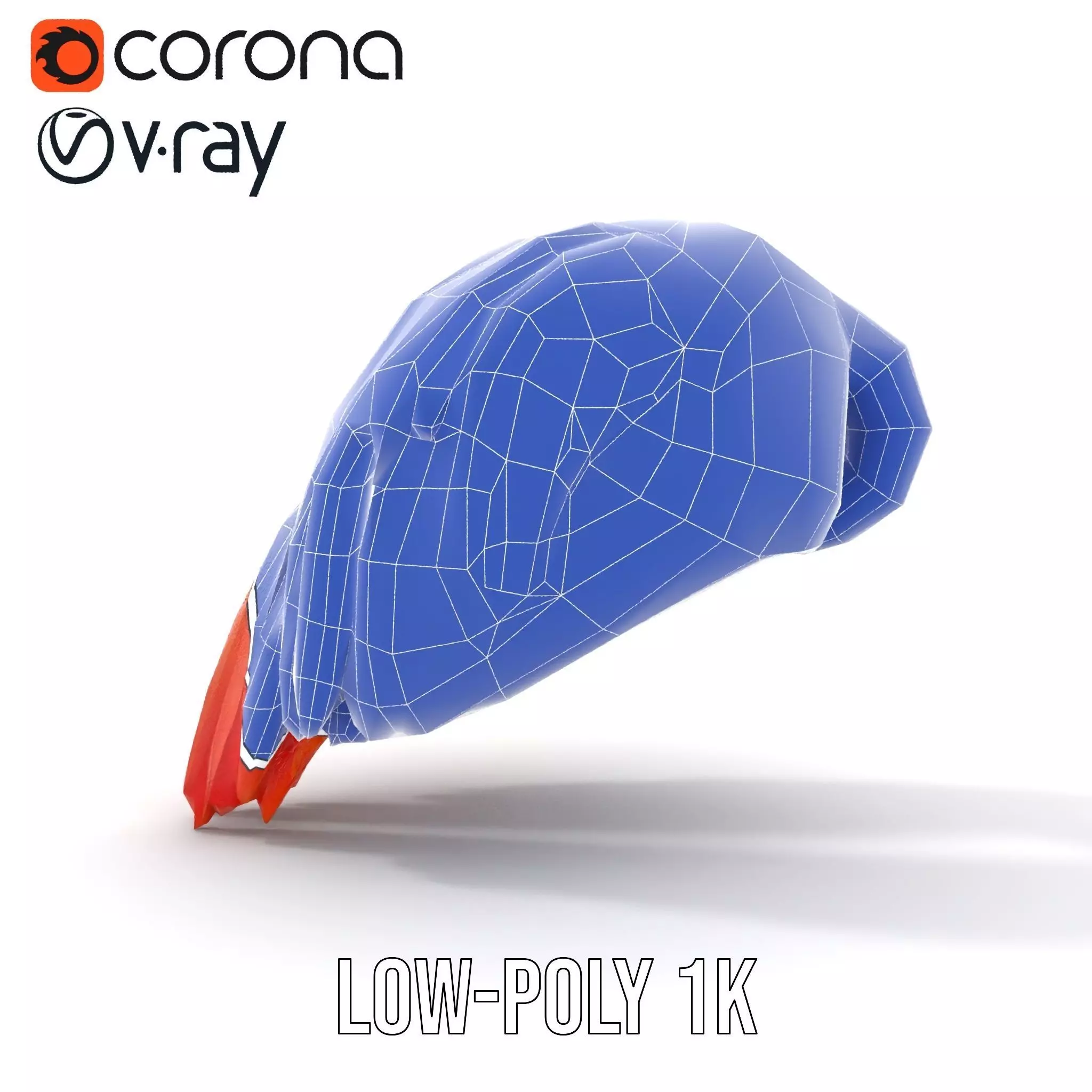 Feathered Wing model pack Low-poly 3D model_17