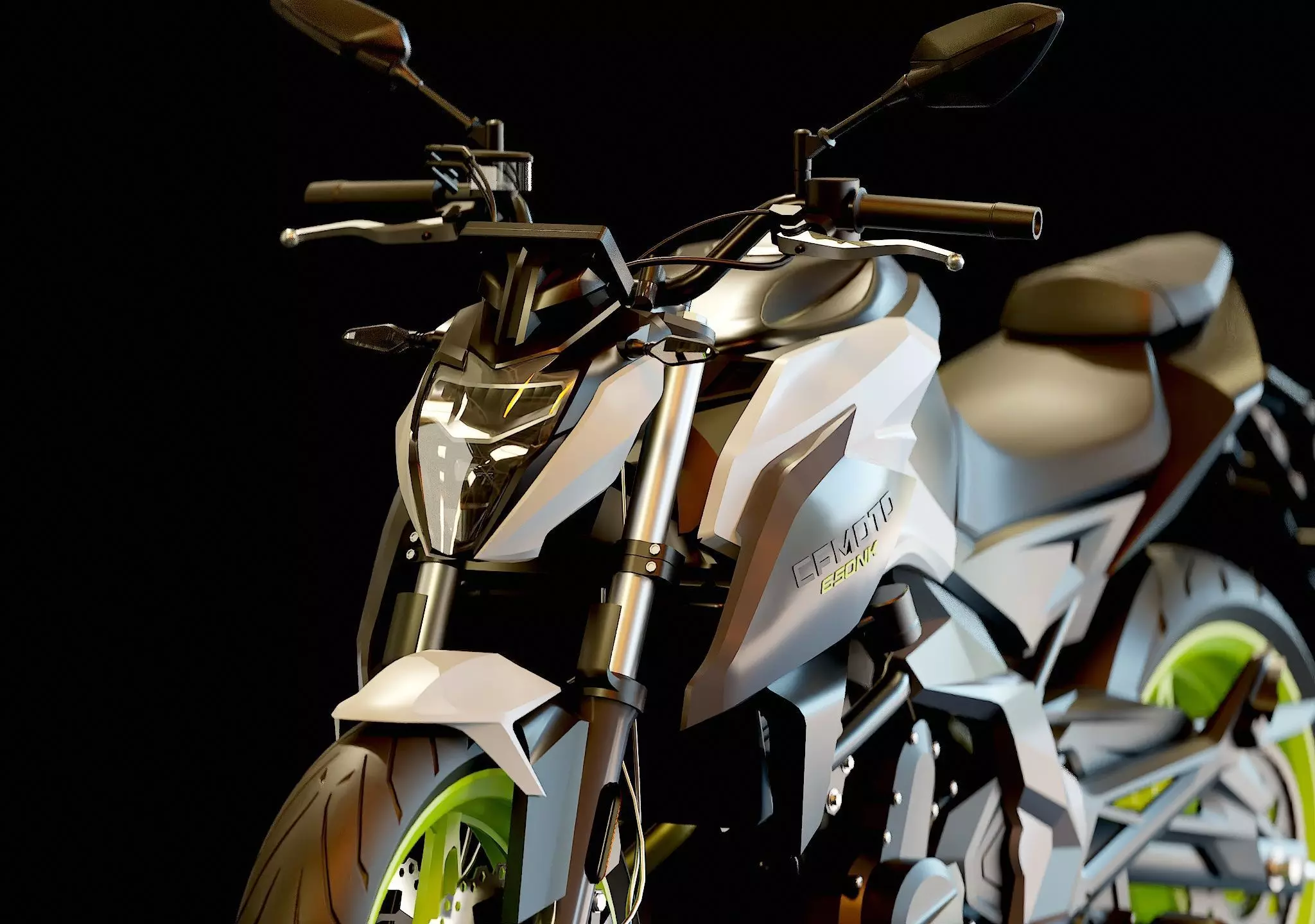 Base model CF Moto 650 NK 2023 3D model_10