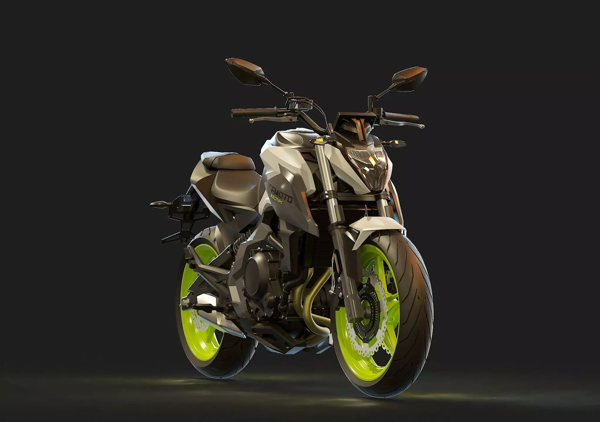 Base model CF Moto 650 NK 2023 3D model_8