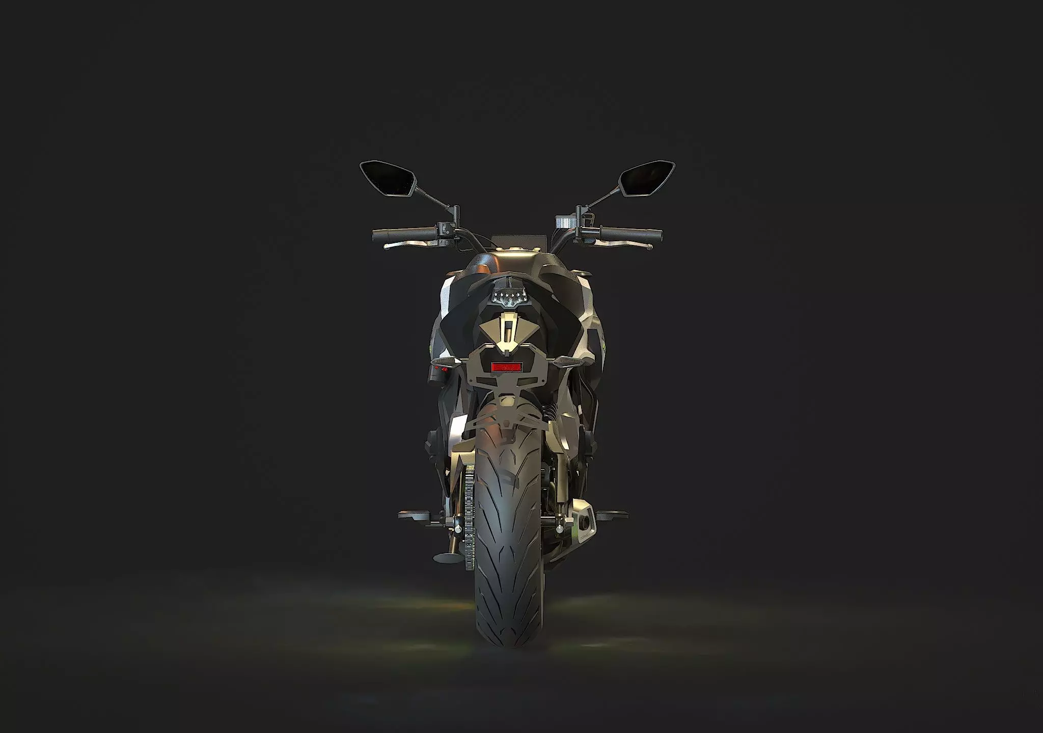 Base model CF Moto 650 NK 2023 3D model_7