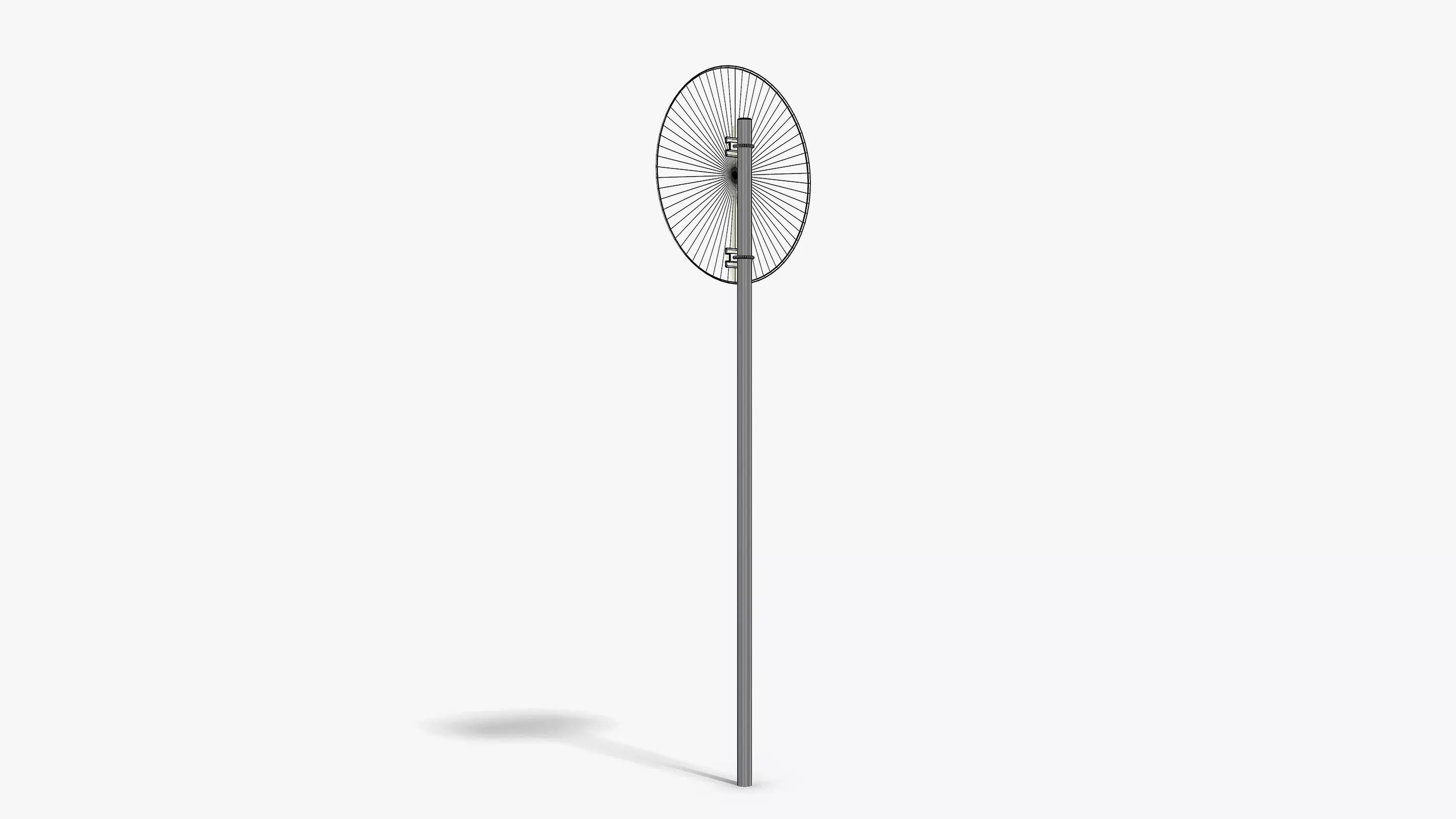 No Entry Sign Low-poly 3D model_10