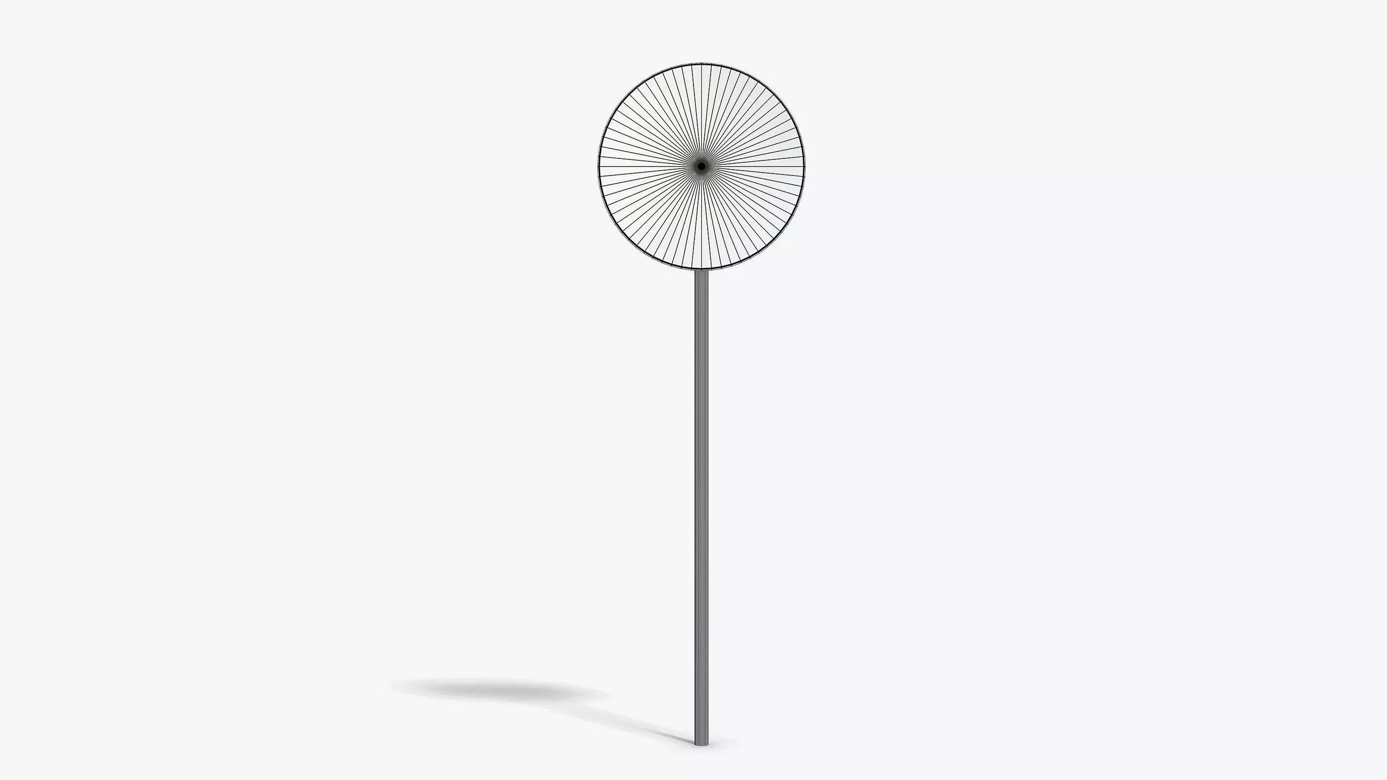 No Entry Sign Low-poly 3D model_6