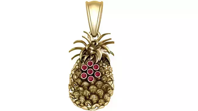 pineapple-inspired pendant