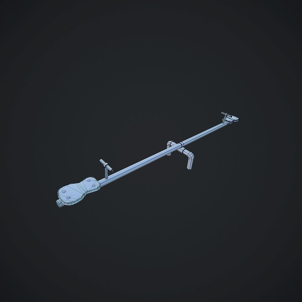 Old teter Low-poly 3D model_7