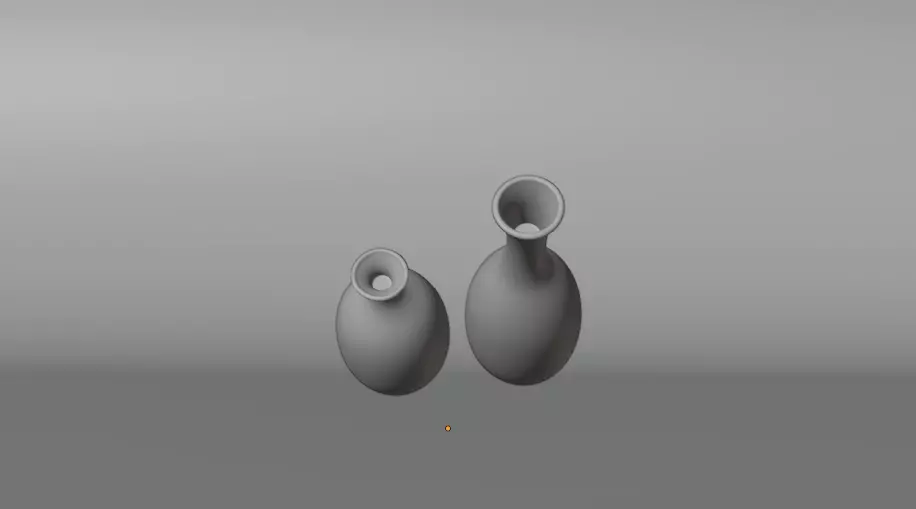 Modern Ceramic Vase Set Decorative Vases for Interior Design 3D model_6