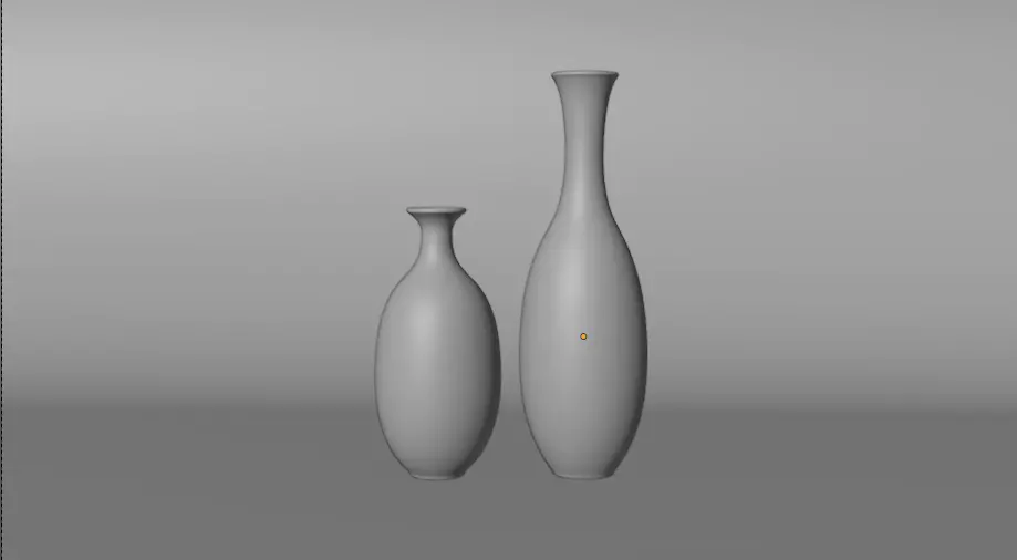 Modern Ceramic Vase Set Decorative Vases for Interior Design 3D model_5