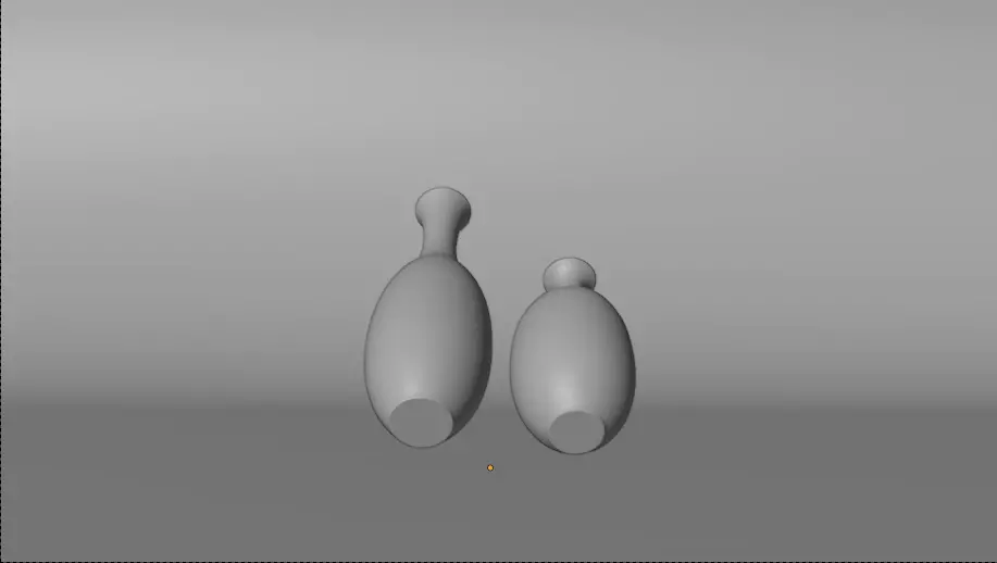 Modern Ceramic Vase Set Decorative Vases for Interior Design 3D model_7