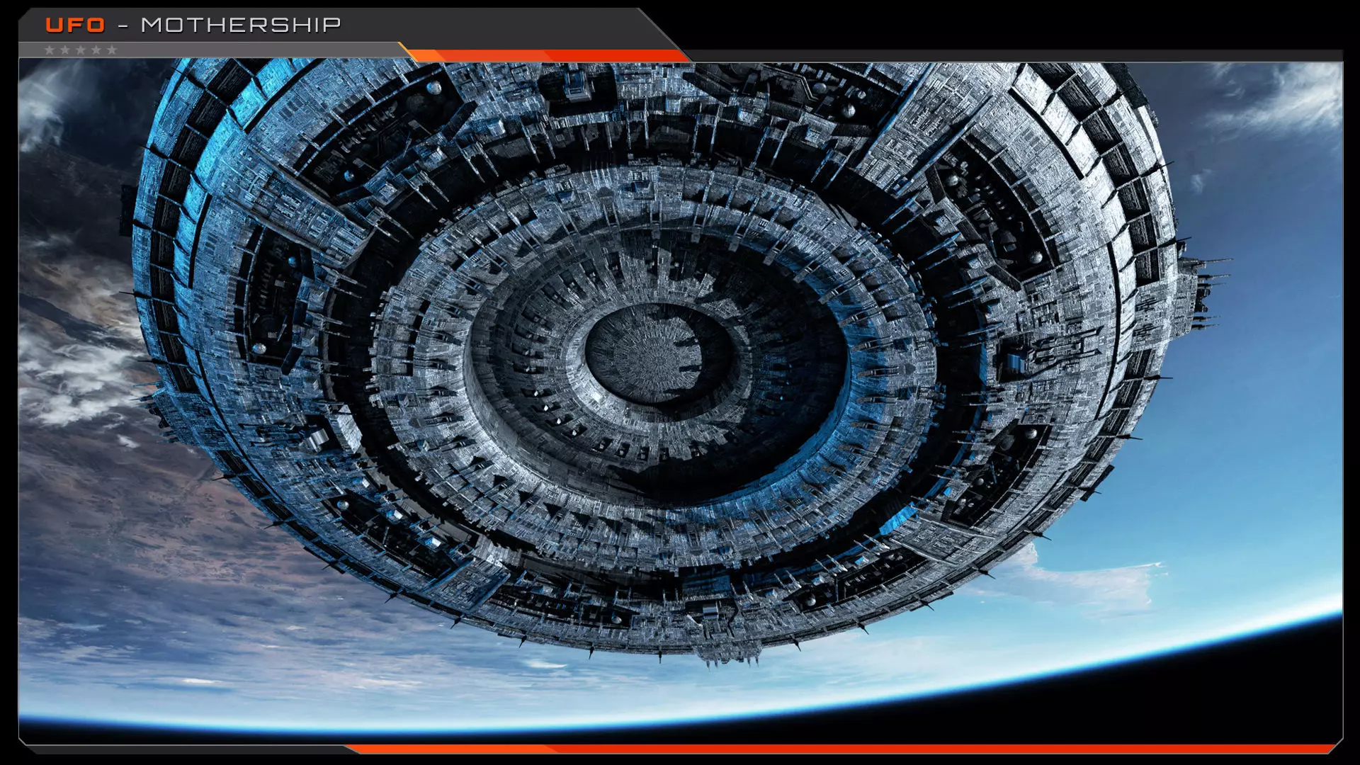 UFO MotherShip Low-poly 3D model_8