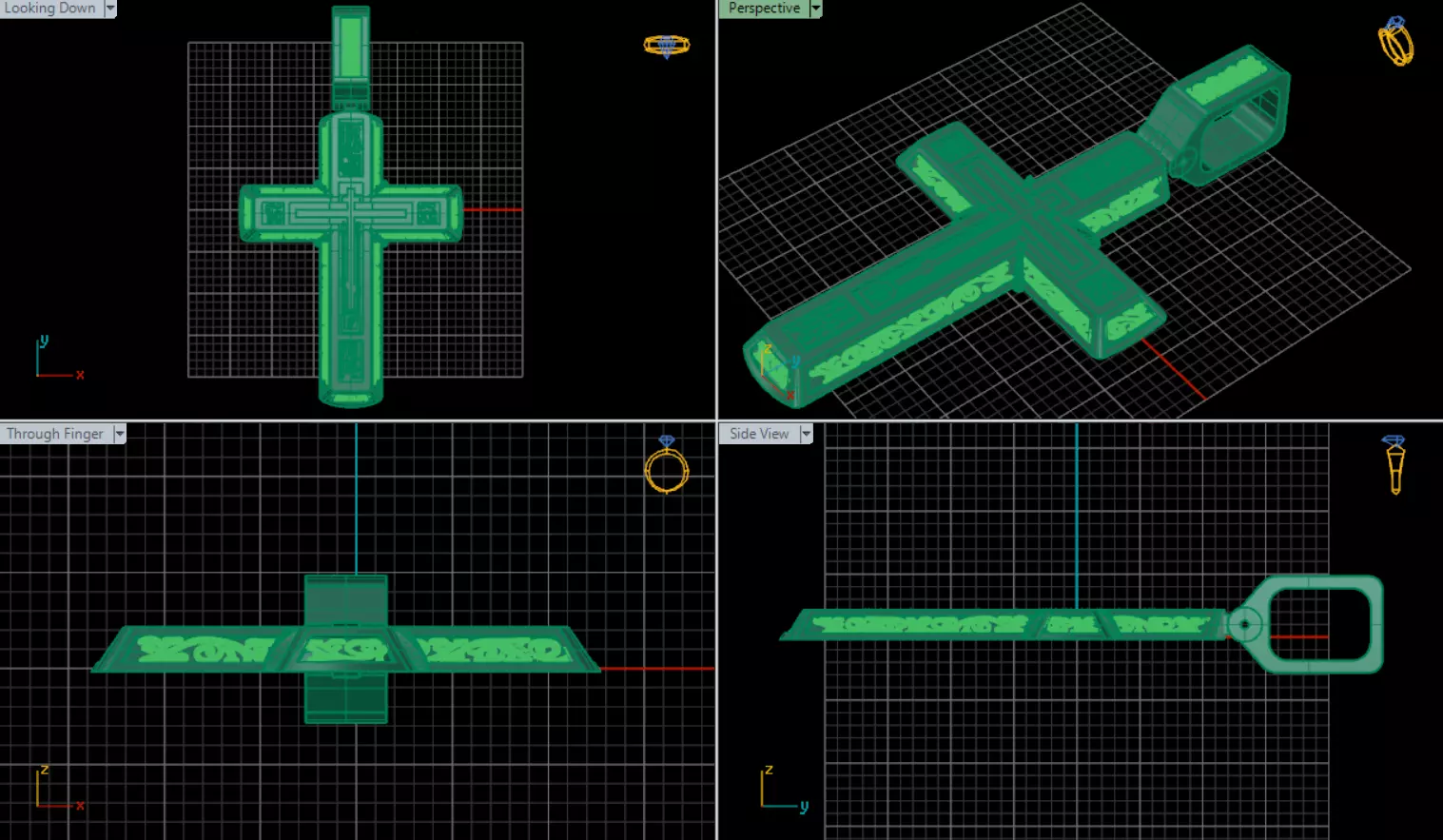 Golgotha Cross Prayer to the Cross 3D print model_6