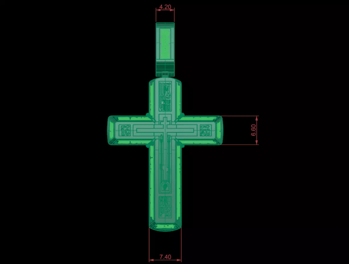 Golgotha Cross Prayer to the Cross 3D print model_8