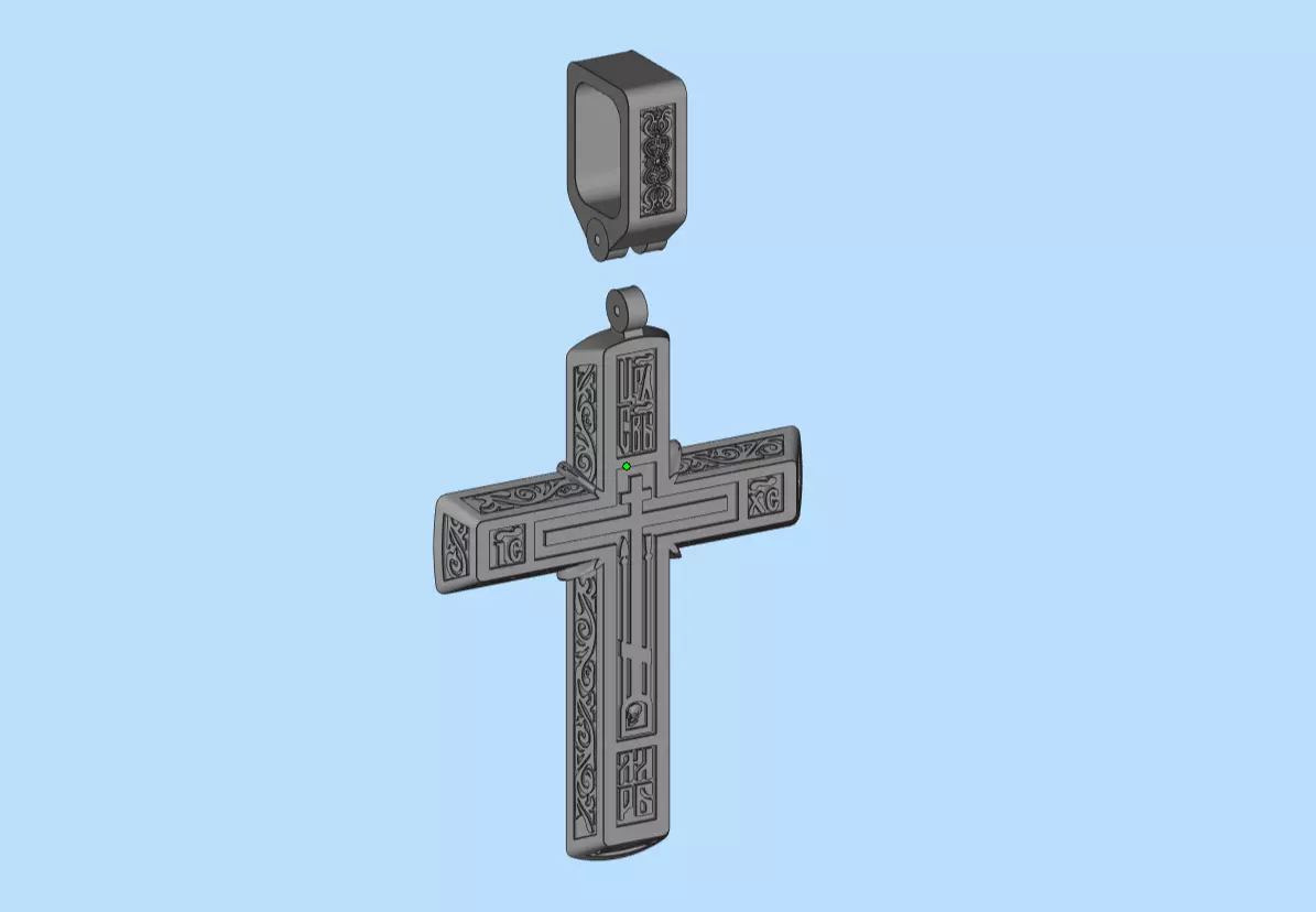 Golgotha Cross Prayer to the Cross 3D print model_12