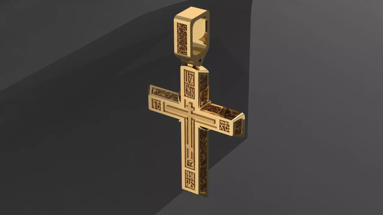 Golgotha Cross Prayer to the Cross 3D print model_3