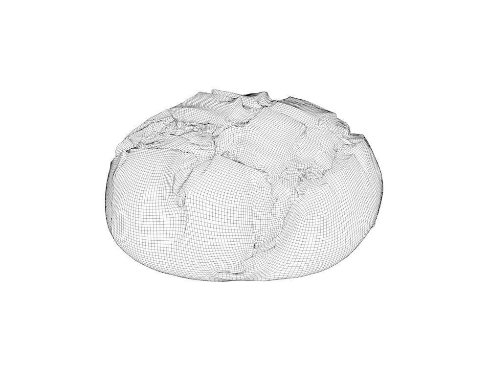 Broa - Bread - Scan 20k Free 3D model_3