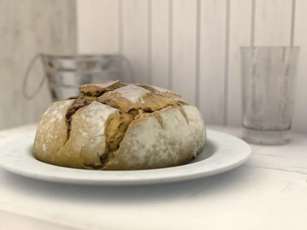 Broa - Bread - Scan 20k Free 3D model_0