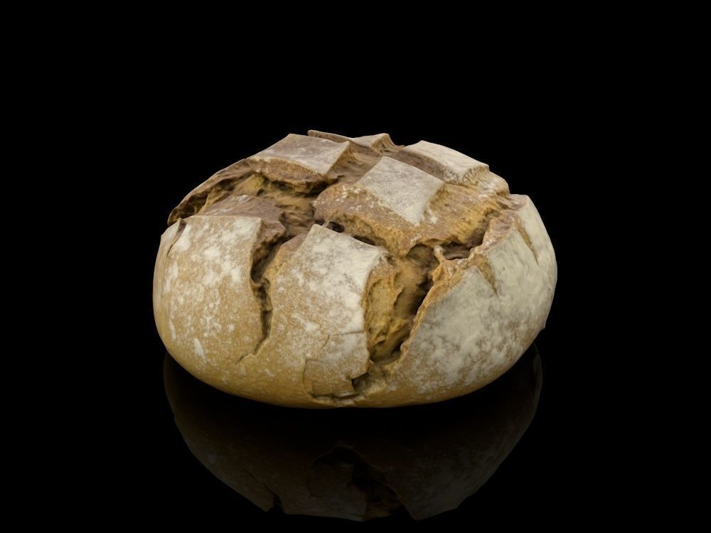 Broa - Bread - Scan 20k Free 3D model_4