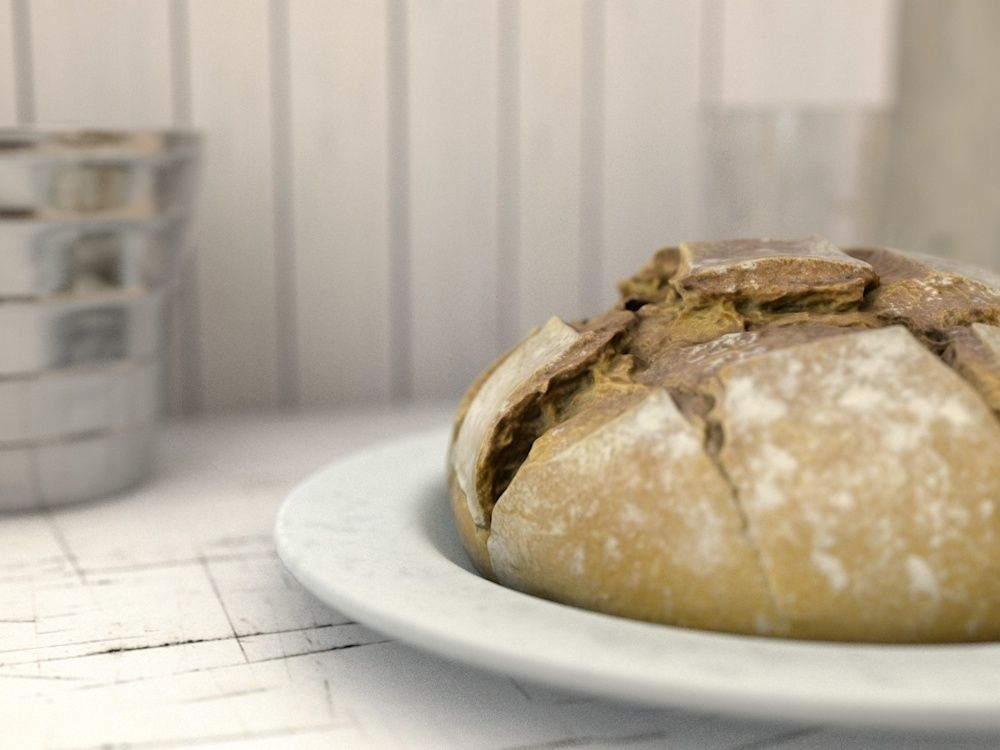 Broa - Bread - Scan 20k Free 3D model_2