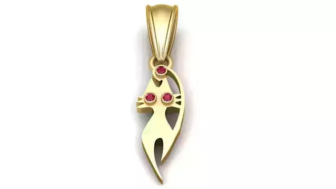 This sleek and artistic pendant