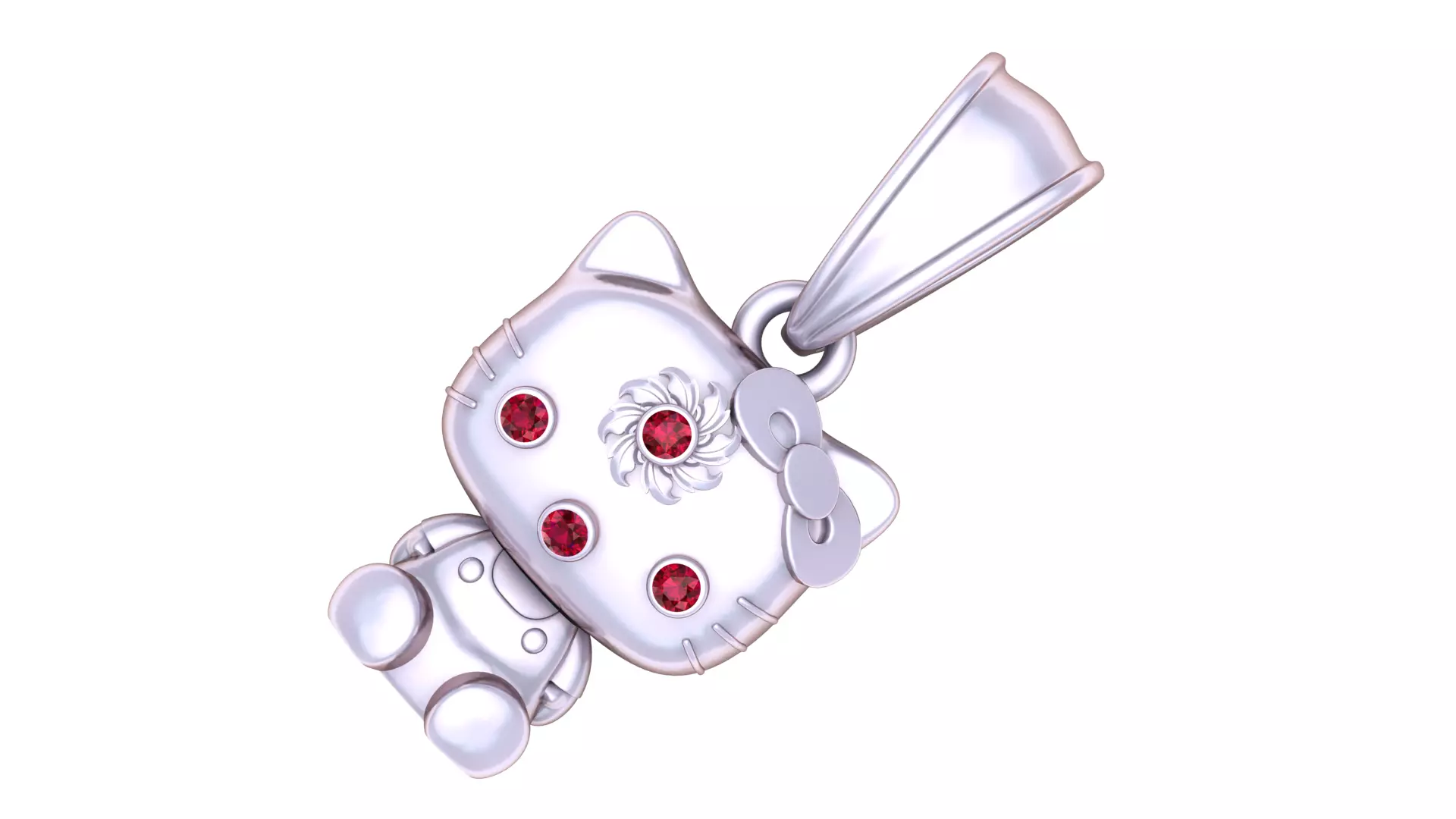 CAT GOLD PENDENT 3D print model_2