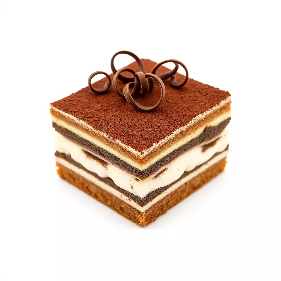 Chocolate Tiramisu Slice model pack Low-poly 3D model_2