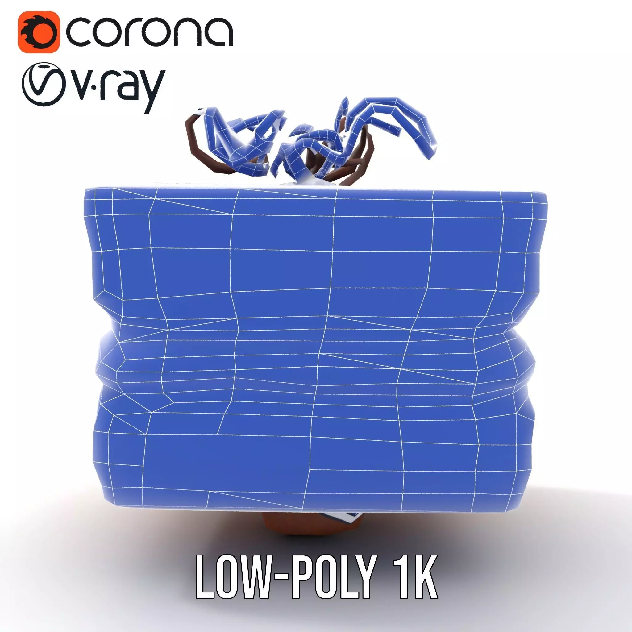 Chocolate Tiramisu Slice model pack Low-poly 3D model_30