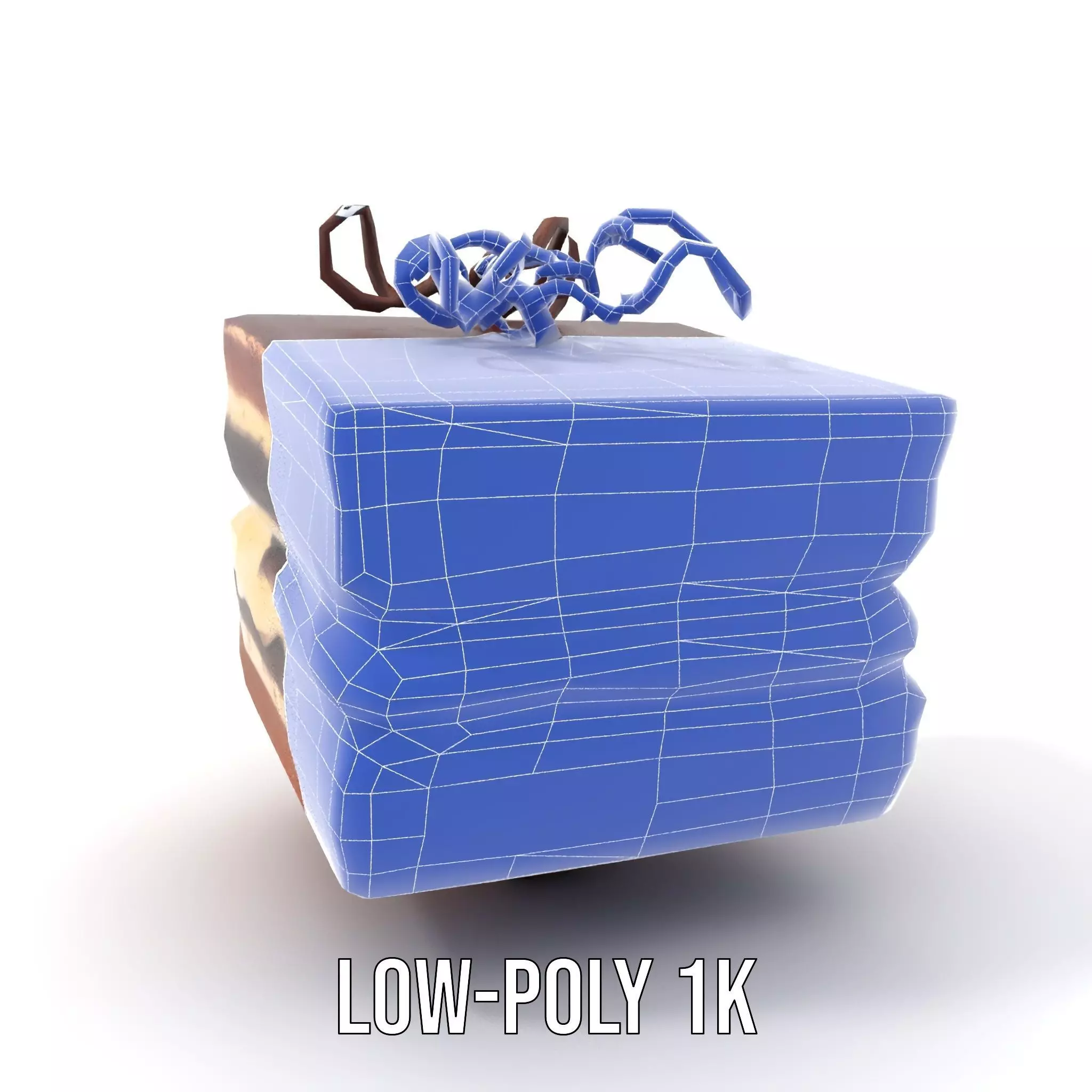 Chocolate Tiramisu Slice model pack Low-poly 3D model_9