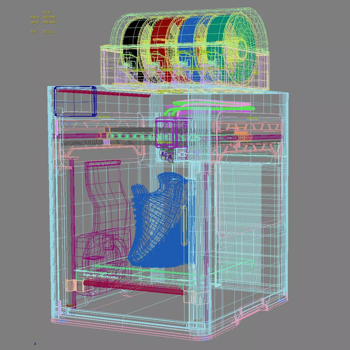3D printer Bambu Lab H2D 3D model_8