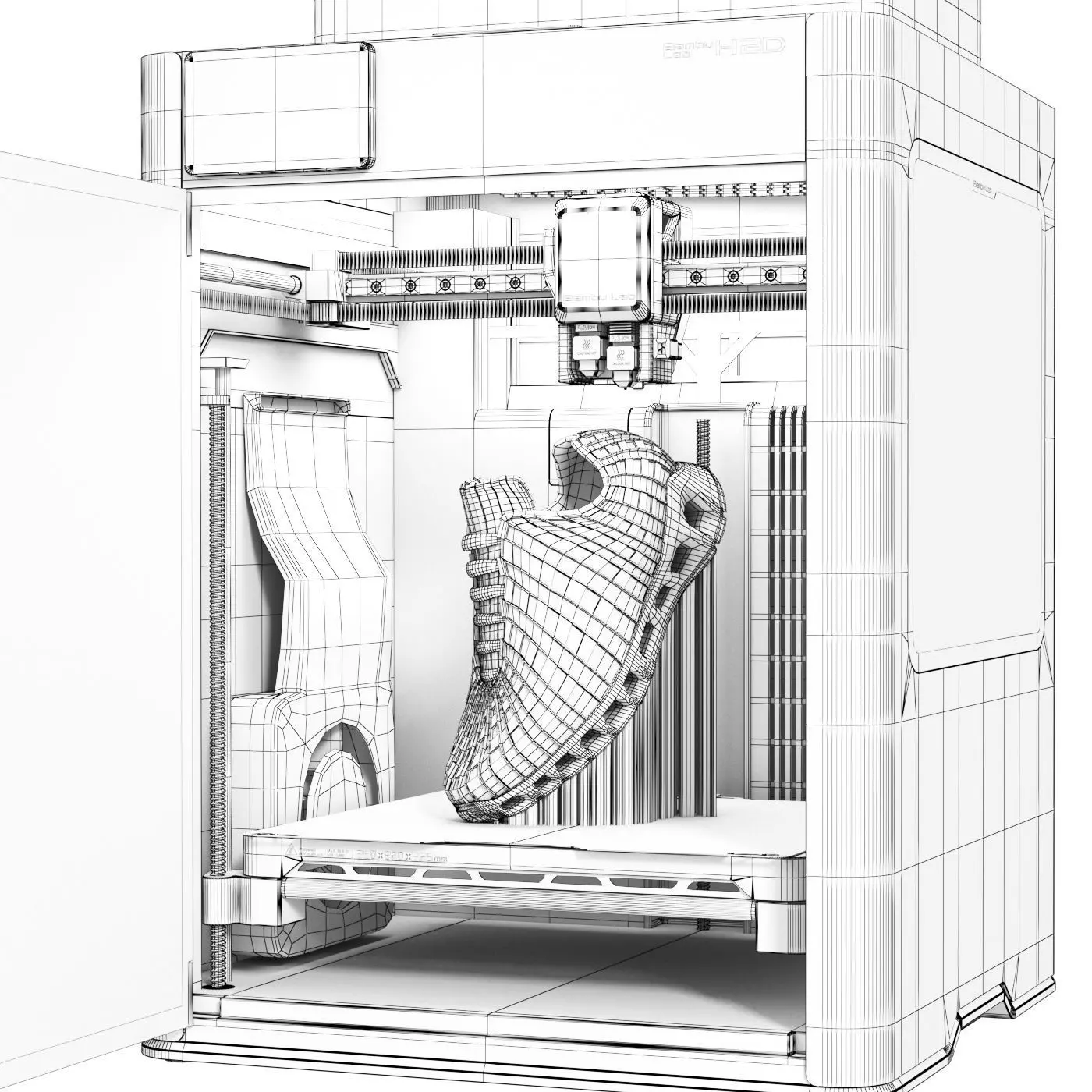 3D printer Bambu Lab H2D 3D model_7