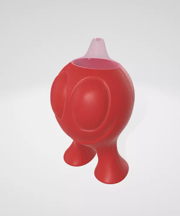 Alessi Gino Zucchino GV02 Sugar container Low-poly 3D model_7