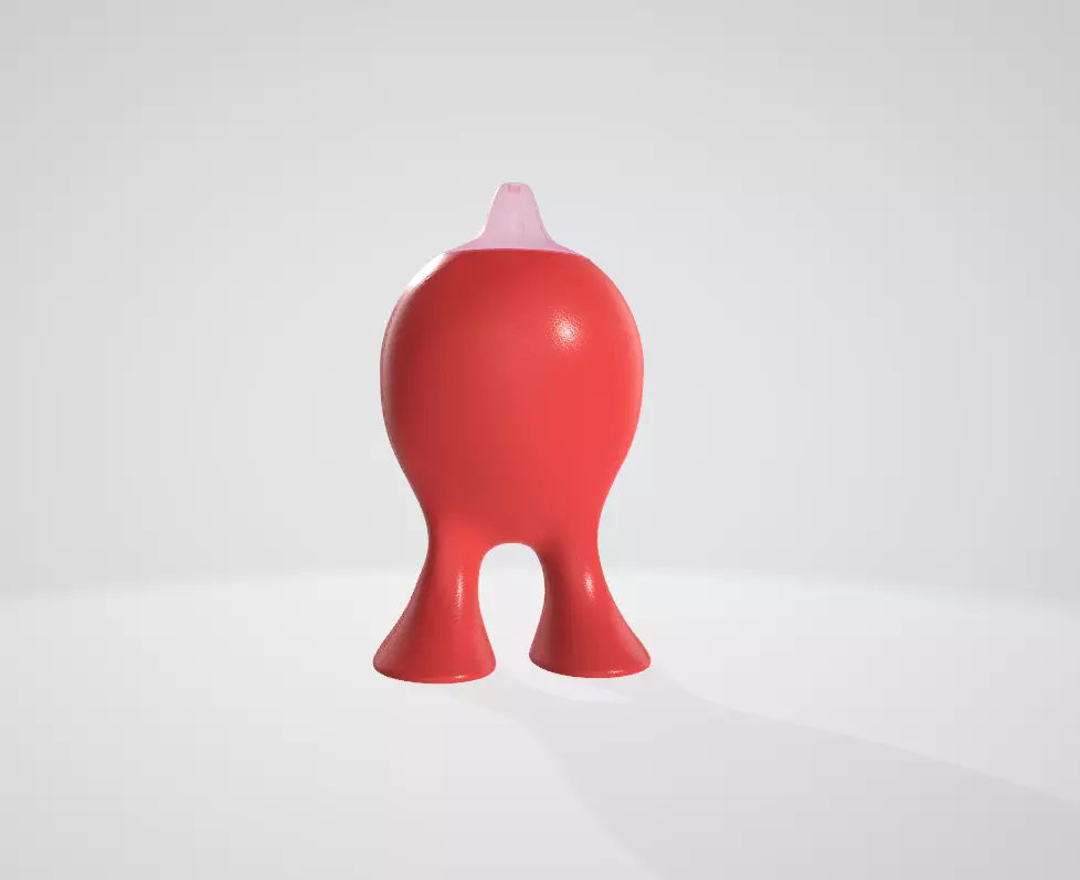 Alessi Gino Zucchino GV02 Sugar container Low-poly 3D model_11