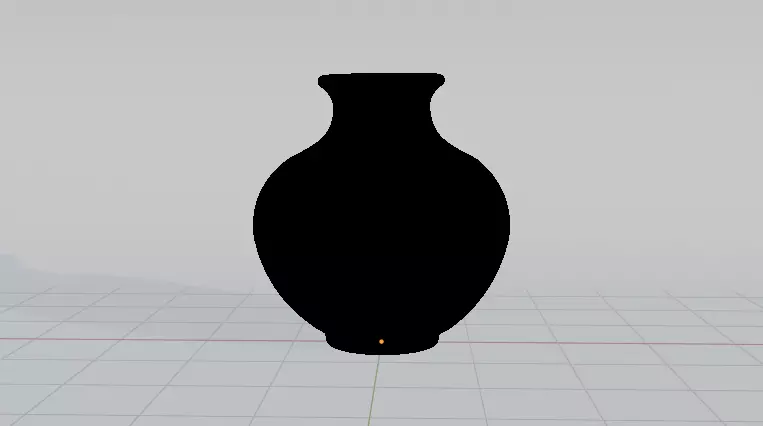 Blue Gradient Ceramic Vase  Modern Vase for Interior Design 3D model_3