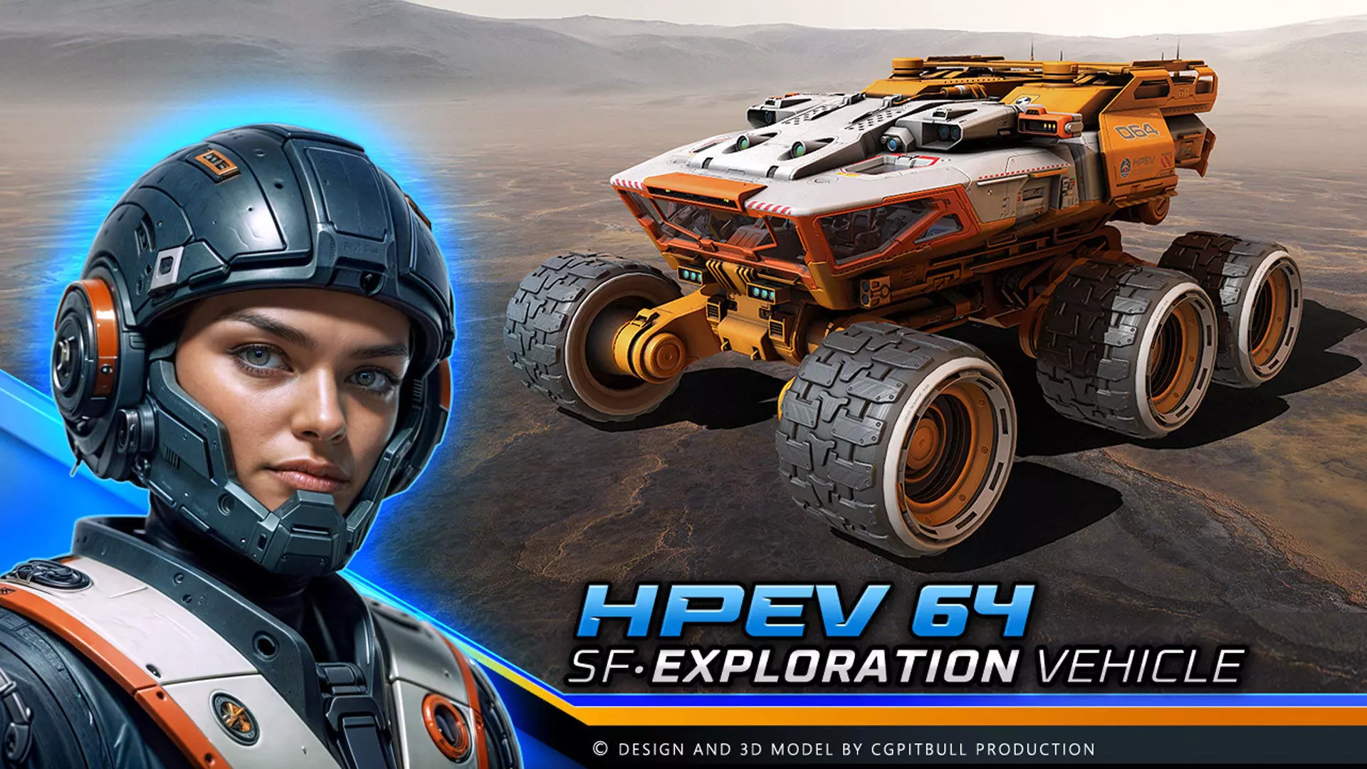 HPEV - Rover Low-poly 3D model_0