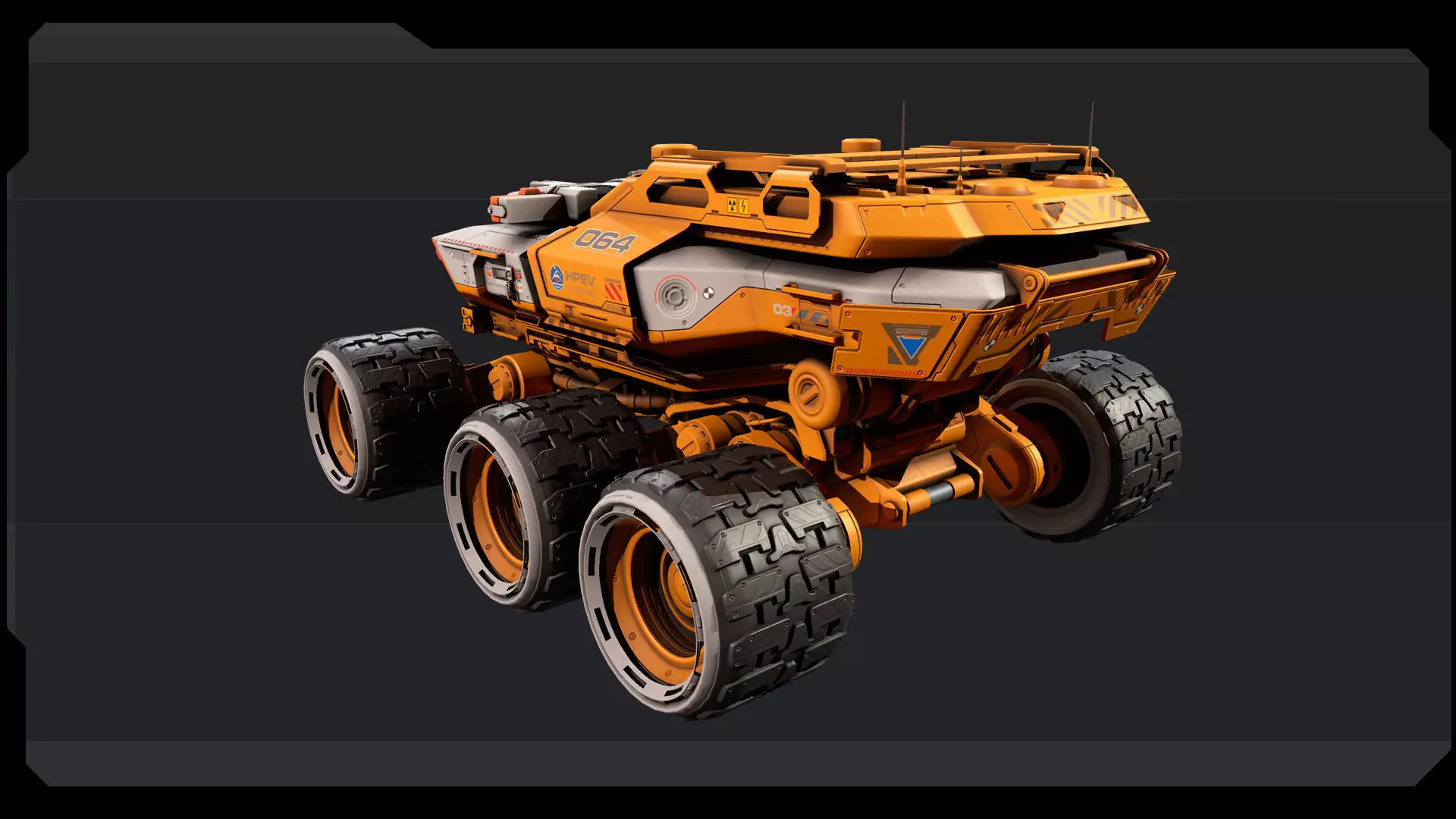 HPEV - Rover Low-poly 3D model_7