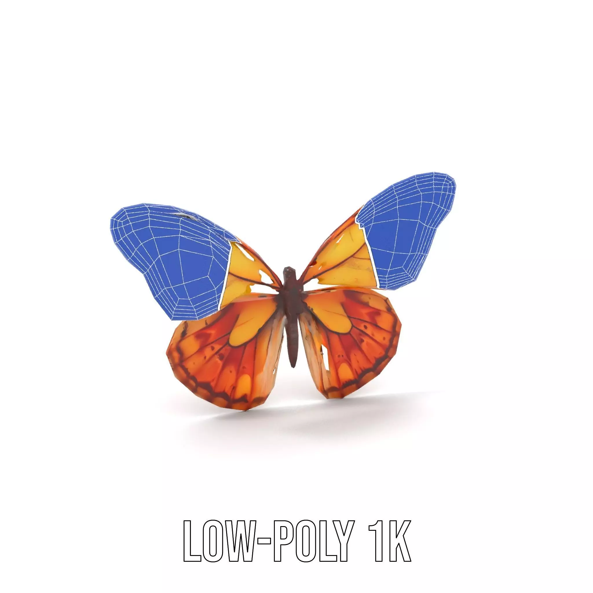 Elegant Monarch Butterfly model pack Low-poly 3D model_19
