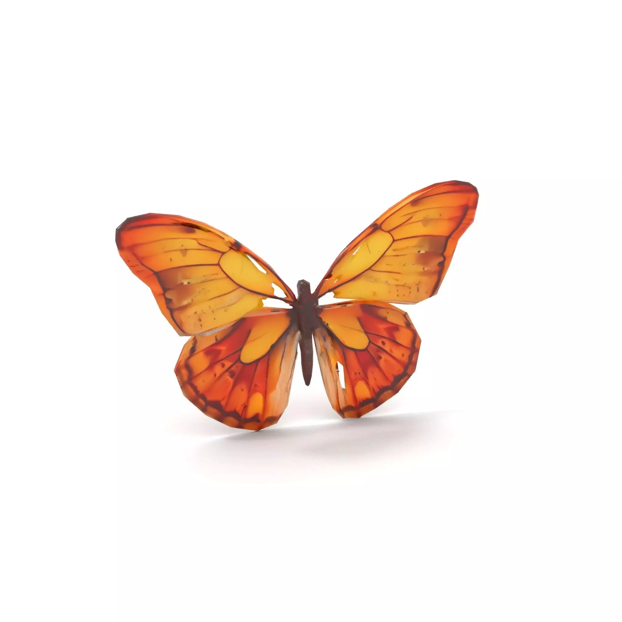 Elegant Monarch Butterfly model pack Low-poly 3D model_7