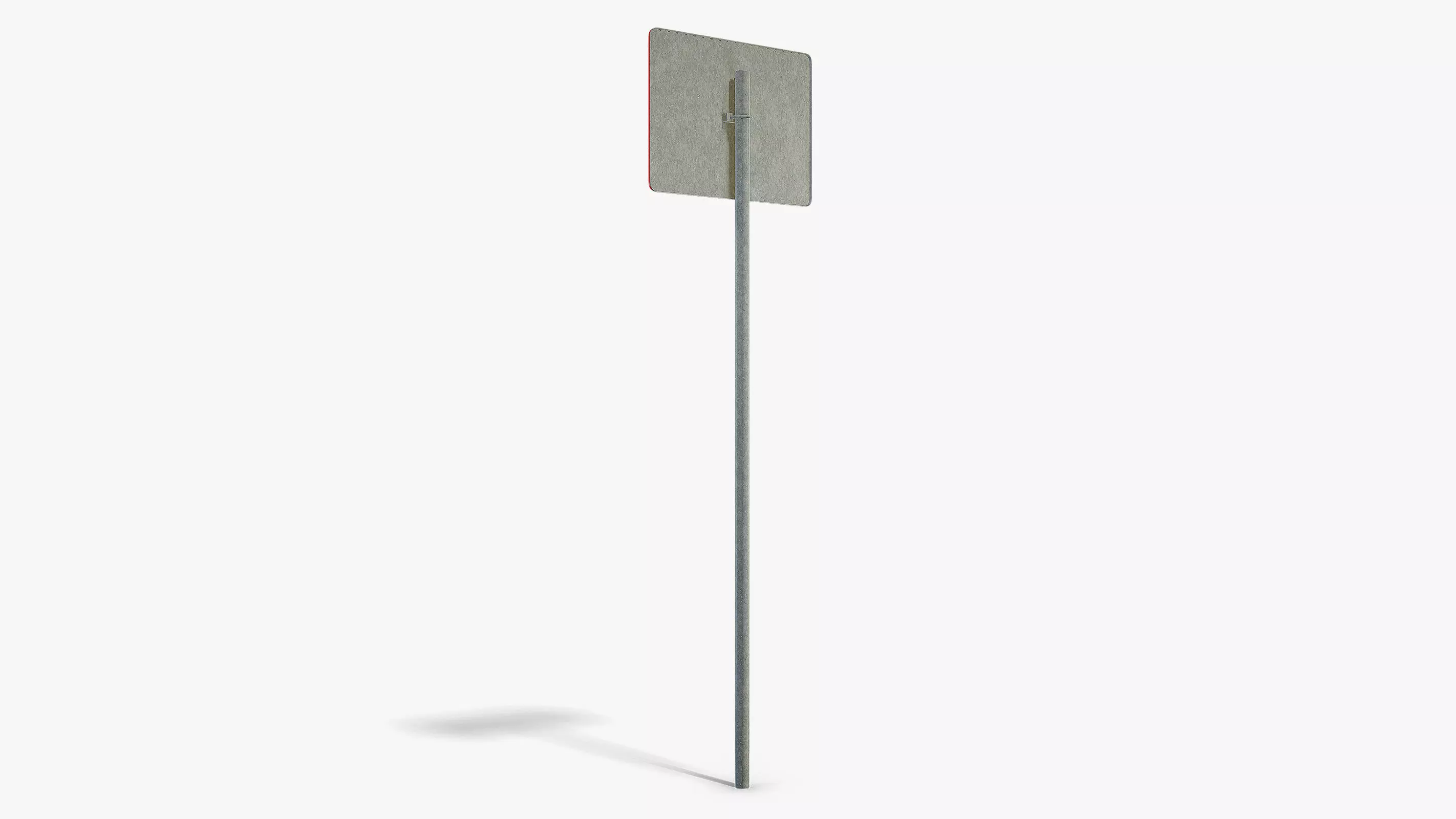 Wrong Way Sign Low-poly 3D model_4