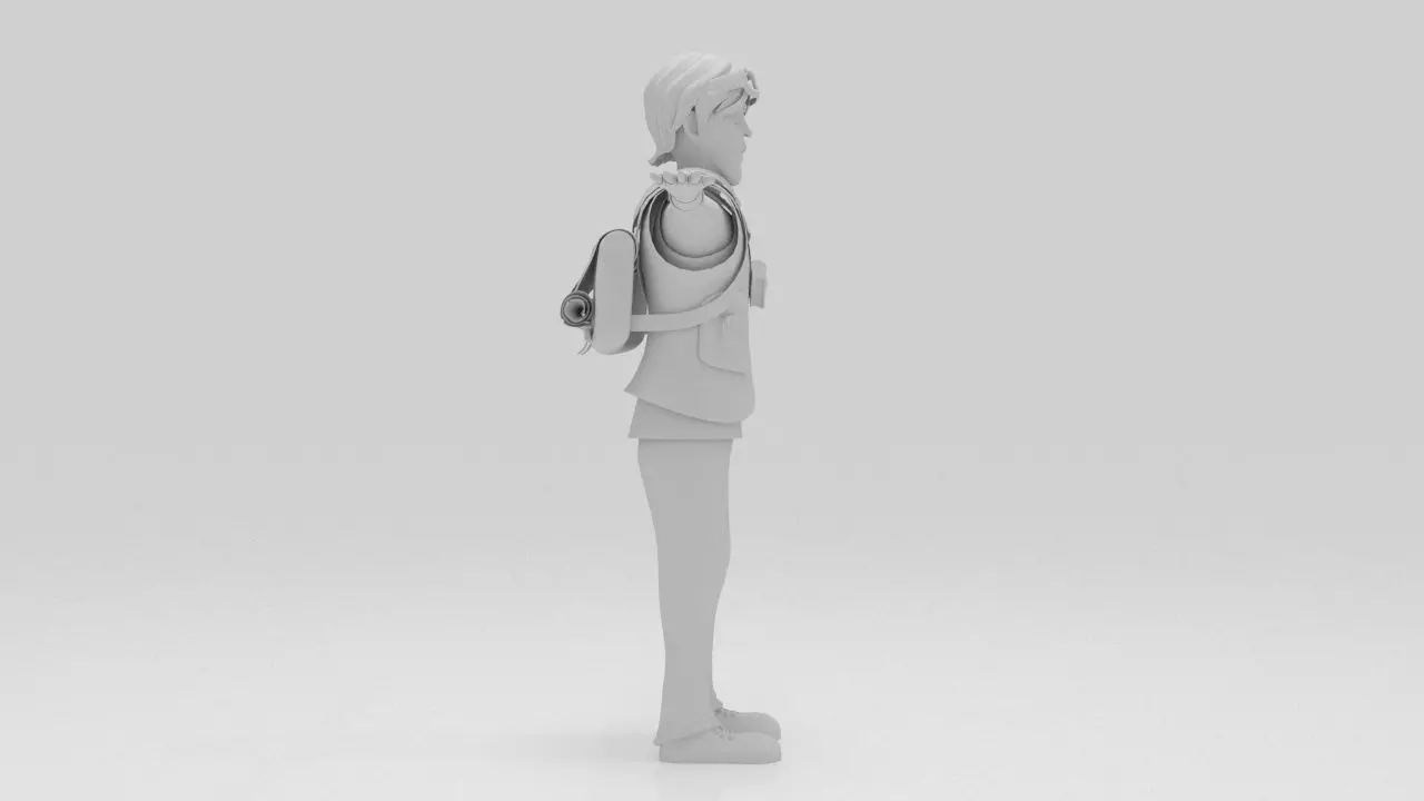 Character Armo Rigged  Low-poly 3D model_8