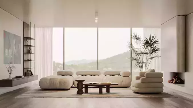 Modern Living Room  3D model